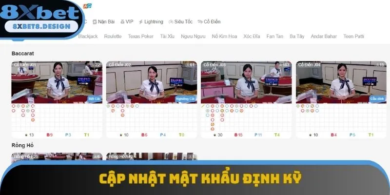 Người dùng nên cập nhật mật khẩu thường xuyên