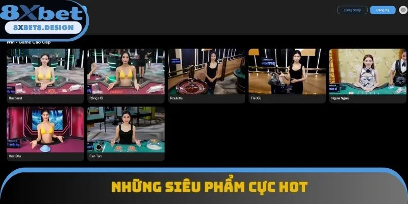 Top game bài 8XBET mà hội viên không nên bỏ lỡ